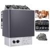 Electric Sauna Heater with Adjustable Timer and Temperature Control, Stainless Steel Heating Stove for Dry Sauna Rooms and Steam Baths view 1
