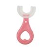 Kids Teeth Cleaning Manual Brush U-Shape Oral Tooth Cleaning Pink 2-6 Years view 2
