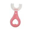 Kids Teeth Cleaning Manual Brush U-Shape Oral Tooth Cleaning Pink 2-6 Years view 3
