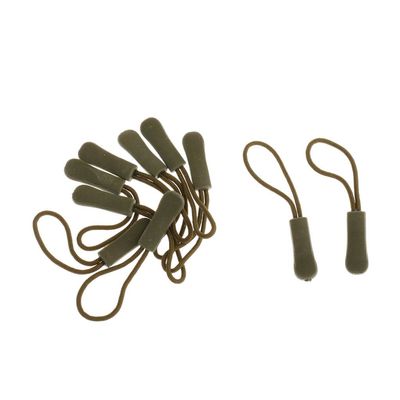 10 Pieces Zipper Pull Cord Zip Puller Fastener Slider Replacement Army Green