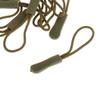 10 Pieces Zipper Pull Cord Zip Puller Fastener Slider Replacement Army Green view 2