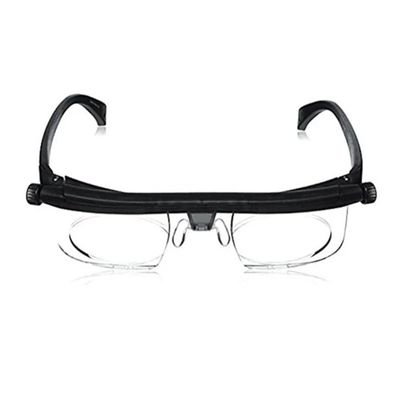 Adjustable Strength Glasses Dial Vision Distance Reading Glasses Flexvision Glasses for Men and Women