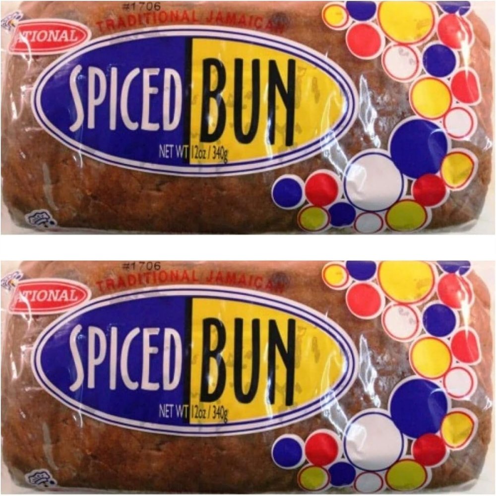 Traditional Jamaican Spice Bun 340g, Pack of 2