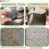 FELXIESS Non Scratch Wire Dishcloth, Double-Side Quick-Dry Odor-Free Scrub Dishwashing Rag, Multipurpose Steel Dish Scrubber, Kitchen Reusable Cleaning Cloths for Cookware, Sinks, Stove Tops10pcs view 4