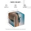 Airplane Print PVC Leather Tissue Box Holder Napkin Facial Tissues Holder Dispenser for Bathroom Home view 4