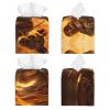 African Animals2 Print PVC Leather Tissue Box Holder Napkin Facial Tissues Holder Dispenser for Bathroom Home view 2