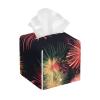 Beautiful Fireworks Print PVC Leather Tissue Box Holder Napkin Facial Tissues Holder Dispenser for Bathroom Home view 1