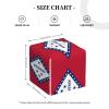 Arkansas State Flag Print PVC Leather Tissue Box Holder Napkin Facial Tissues Holder Dispenser for Bathroom Home view 4