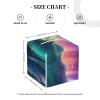 Dark Northern Lights Print PVC Leather Tissue Box Holder Napkin Facial Tissues Holder Dispenser for Bathroom Home view 4
