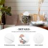 Clock Art Print PVC Leather Tissue Box Holder Napkin Facial Tissues Holder Dispenser for Bathroom Home view 3