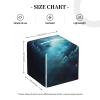 Blue Galaxy Print PVC Leather Tissue Box Holder Napkin Facial Tissues Holder Dispenser for Bathroom Home view 4