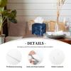 Blue Galaxy Print PVC Leather Tissue Box Holder Napkin Facial Tissues Holder Dispenser for Bathroom Home view 3