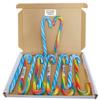 Birthday Sweet Box Gift Hamper | Bonds Bubblegum & Rainbow Candy Canes 12 Pack Gift Box 6 of Each Flavor Individually Wrapped |Happy Birthday Packaging, Gift for All Ages view 3