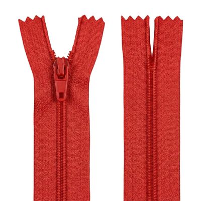 20" (50.8cm) Red Zip - Closed-End - Dressmaking, Sewing & Craft