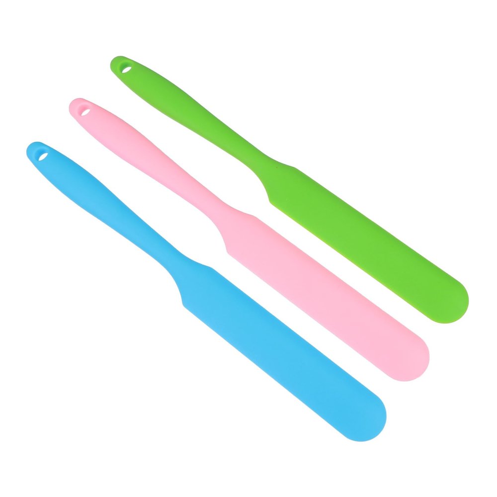 GANAZONO Silicone Wax Spatulas Random Color Hair Removal Sticks 3pcs Portable and Easy to Clean Applicator Non-stick Wax Spatulas for Hands and Feet Hair Removal