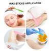 GANAZONO Silicone Wax Spatulas Random Color Hair Removal Sticks 3pcs Portable and Easy to Clean Applicator Non-stick Wax Spatulas for Hands and Feet Hair Removal view 2