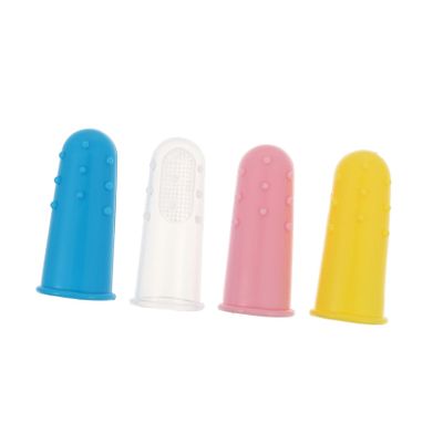 CTIRCHIU 4pcs Finger Toothbrush Silicone Boy Girl Boy Girl Teeth Cleaner Soft Brush for and Oral Care at Home Travel