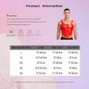 Aiihoo Mens Shiny Wet Look Patent Leather Sleeveless Vest Lace Up Back Zipper Tops For Party Club Red XXL view 4
