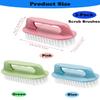Scrub Brush for Cleaning-3 Pack Scrubbing Brushes Heavy Duty Multi-Purpose Household Cleaning Brush with Stiff Bristles Comfort Grip Scrubber Cleaner Brush for Bathtub Sink Carpet Floor & More view 2