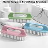 Scrub Brush for Cleaning-3 Pack Scrubbing Brushes Heavy Duty Multi-Purpose Household Cleaning Brush with Stiff Bristles Comfort Grip Scrubber Cleaner Brush for Bathtub Sink Carpet Floor & More view 3