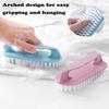 Scrub Brush for Cleaning-3 Pack Scrubbing Brushes Heavy Duty Multi-Purpose Household Cleaning Brush with Stiff Bristles Comfort Grip Scrubber Cleaner Brush for Bathtub Sink Carpet Floor & More view 4