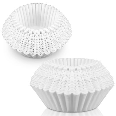 AmazingSpark 500 Pcs Extra Large Coffee Filters Disposable White Commercial Paper Filters for Coffee Brewing, Restaurants, Large Brewers, No Overflow, No Tearing (12-5/16in X 4-3/8 in)