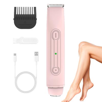 Bikini Epilator, Waterproof Pubic Hair Epilator Shaver, Double Head Rechargeable Body Grooming Device for Legs, Armpits and Bikini Area