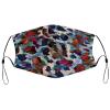 Reusable Cloth Face Mask,Colorful Leopard Print Adult Washable Face Cover With Adjustable Earloops Nose Wire view 1