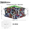 Reusable Cloth Face Mask,Colorful Leopard Print Adult Washable Face Cover With Adjustable Earloops Nose Wire view 2