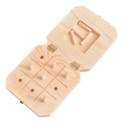 9 Hole Wooden Pegboard - Wooden Pegboard For Finger Dexterity | Hand Coordination Trainer | Dexterity Training Pegboards With Woodens Pegs, Fine Motor Skill Builder, Finger Strength Exercise Tool
