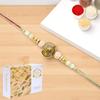 Ghasitaram Gifts Jaiccha Rakhis for Brother Rakhis Online - X-87 Om Shiv Divine Rakhi with 400 GMS of Soan Papdi view 1