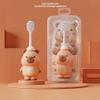 Stakee Kids Toothbrush, 2 Pcs Cute Capybara Toothbrush, Super Soft Bristles for Gentle Cleaning, Toddler Toothbrush for Children Aged 0-5 Years view 3