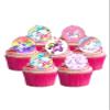 12 Pre-Cut Unicorn Rainbow Design Edible Wafer Paper Cake Toppers Decorations view 1