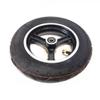 10 Inch Wheelchair Front Wheel, Electric Wheelchair Replacement Casters, 10x2.125 Pneumatic Tire, Aluminum Alloy Hub, 12mm Bearing view 2