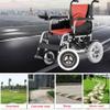 10 Inch Wheelchair Front Wheel, Electric Wheelchair Replacement Casters, 10x2.125 Pneumatic Tire, Aluminum Alloy Hub, 12mm Bearing view 4