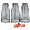 3Pack Mosquito Head Nets with Drawstring, Premium Bug Net for Head, Universal Fit for Hats, Breathable Mosquito Net Hat view 1