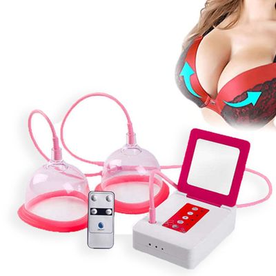 GZGHRZQS Powerful Vacuum Enlargement Machine,Fat Firming Skin Bust Lift Up Machine, Nipple Enlargement Beauty Double Cup Massager,Prevent Sagging and Dredge Breast,Enhancing Cup