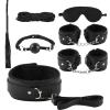 7-piece family activity gift set with adjustable leather wristband and eye mask - Q view 1