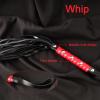 3 Pcs Sex Whip and Crop Set BDSM Whip Leather Horse Crop Feather Tickler for Adults Bedroom Play Sex Play Toys for Couples view 4