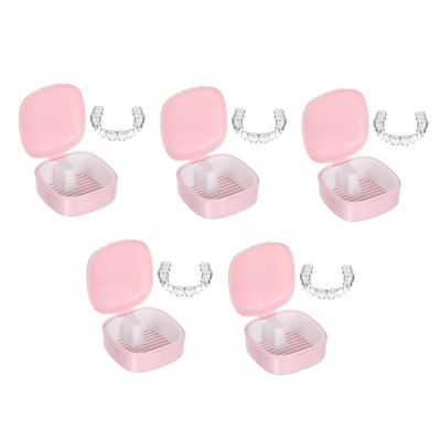 SHERCHPRY 5pcs Box Retainer Box Portable Storage Case Retainer Holder Cleaning Case