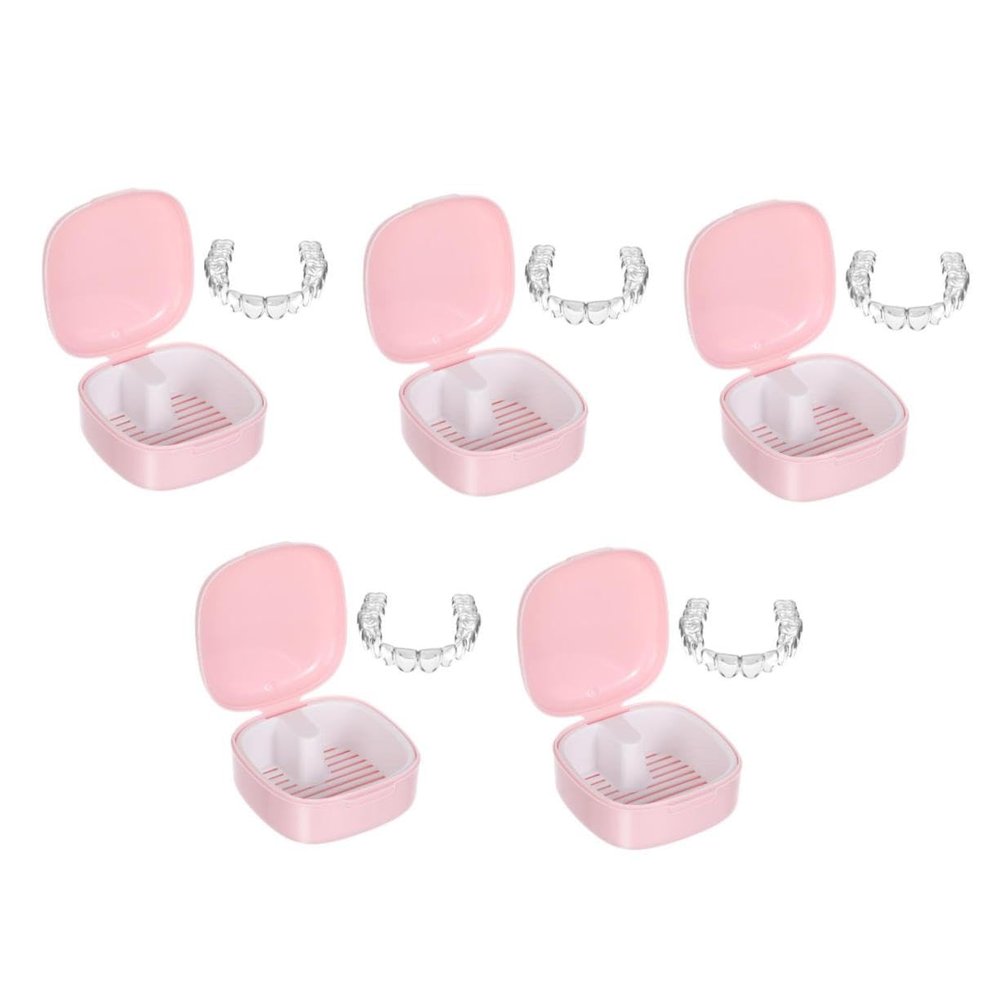 SHERCHPRY 5pcs Box Retainer Box Portable Storage Case Retainer Holder Cleaning Case