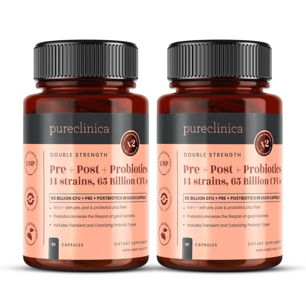 65 Billion CFU Live Culture Formula 14 Strains, 180 Vegan Capsules, 6-Month Supply