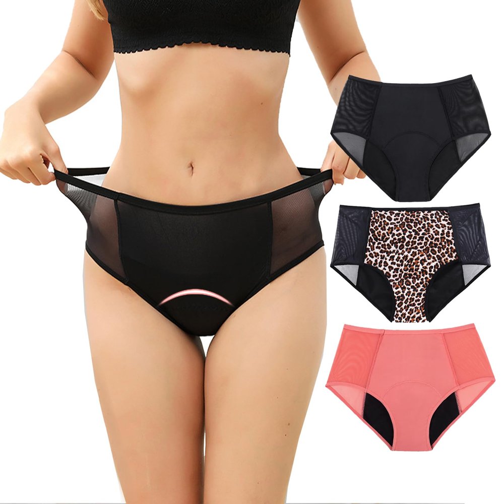 Ultradries Incontinence Panties 3 Pack, UltraDries 4-Layer Leakproof Incontinence Underwear for Women, Comfyguard Pelvic Floor Support & Leakproof Underwear for Over 60 (3PCS-A, 5XL)