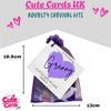 Granny Gift and Card | Little Bag of Love & Hugs Sweet & Sentimental Keepsake Items Included (Purple) view 2