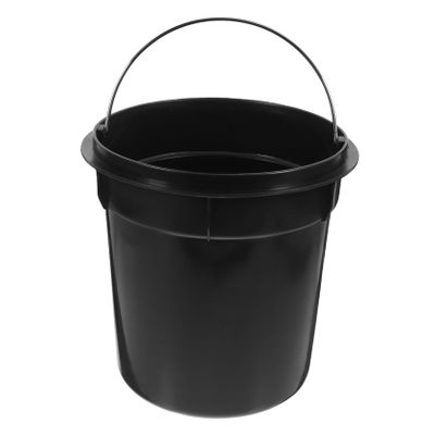 GLEAVI Plastic Wastebasket Insert with Handle 20.6cm Black