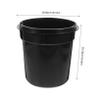 GLEAVI Plastic Wastebasket Insert with Handle 20.6cm Black view 2