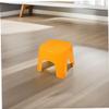 VICASKY 2pcs Small Plastic Stool Step Stool for Bathroom and Toilet, Compact Yellow Footstool with Hole, Lightweight Multipurpose Shower and Training Seat for Boys and Girls and Adults view 4