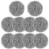 10 Pcs Metal Kitchen Scrubbing Pads Scrubs for Dishes, Pans, Pots, Ovens, Grills, Sinks(Sliver) view 1