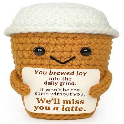 Krinisou Positive Espresso Retirement Gifts for Coworker Appreciation, Coffee Lover Gifts for Women