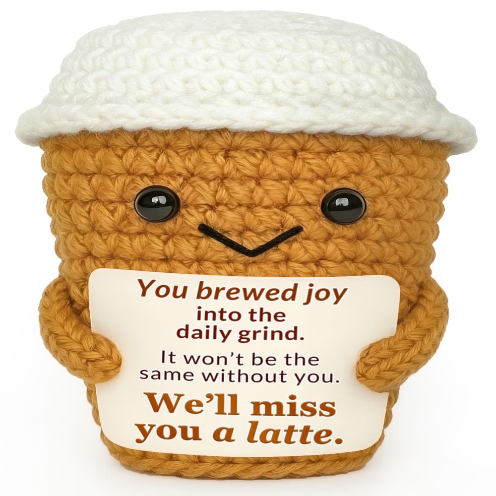 Krinisou Positive Espresso Retirement Gifts for Coworker Appreciation, Coffee Lover Gifts for Women